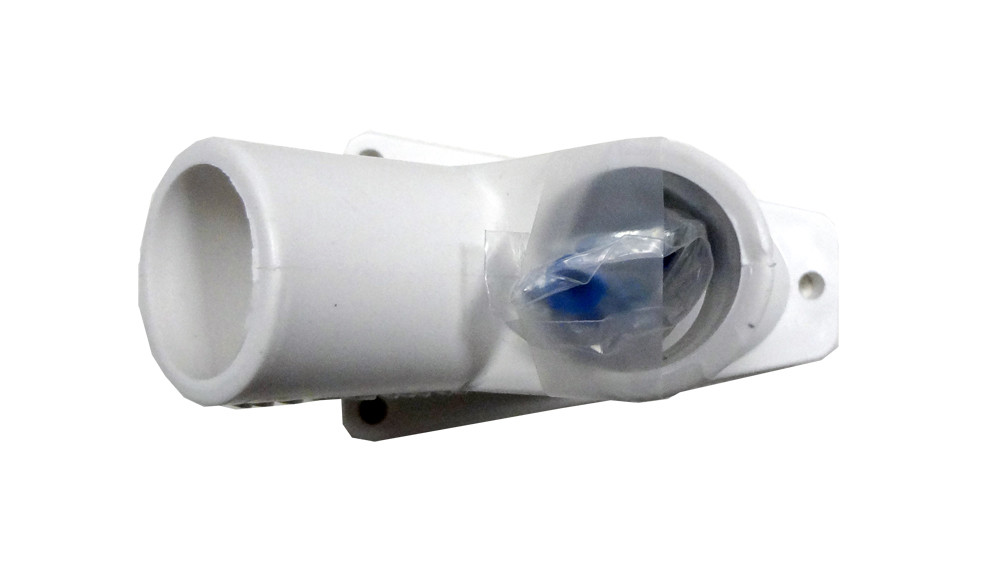 Valley 2Position HDPE Plastic Flag Pole Bracket (White, 1")