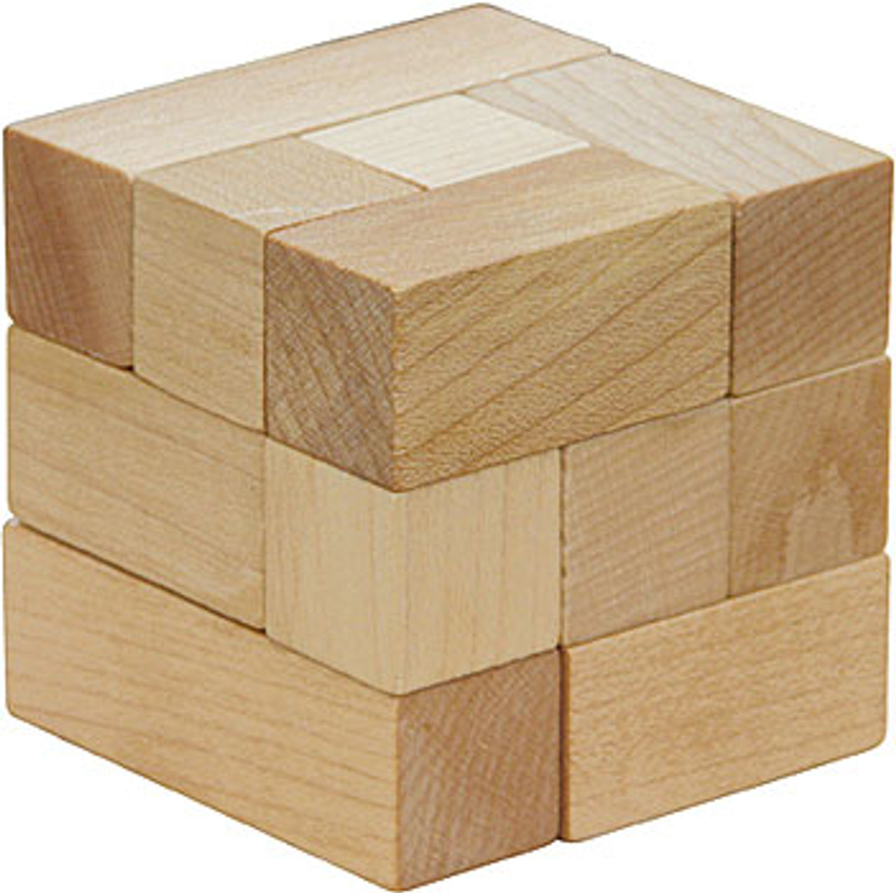 wooden block cube puzzle