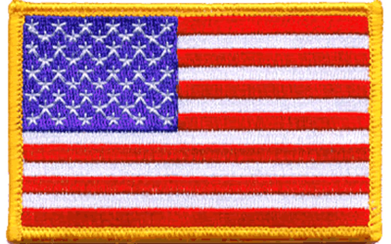 U.S.A. Flag Iron On Patch