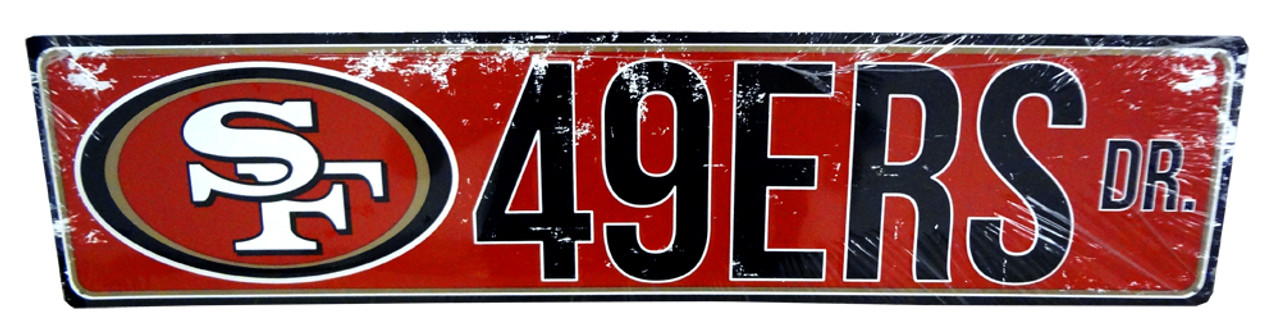 NFL Metal Street Sign - San Francisco 49ers (23.5' x 5.5')