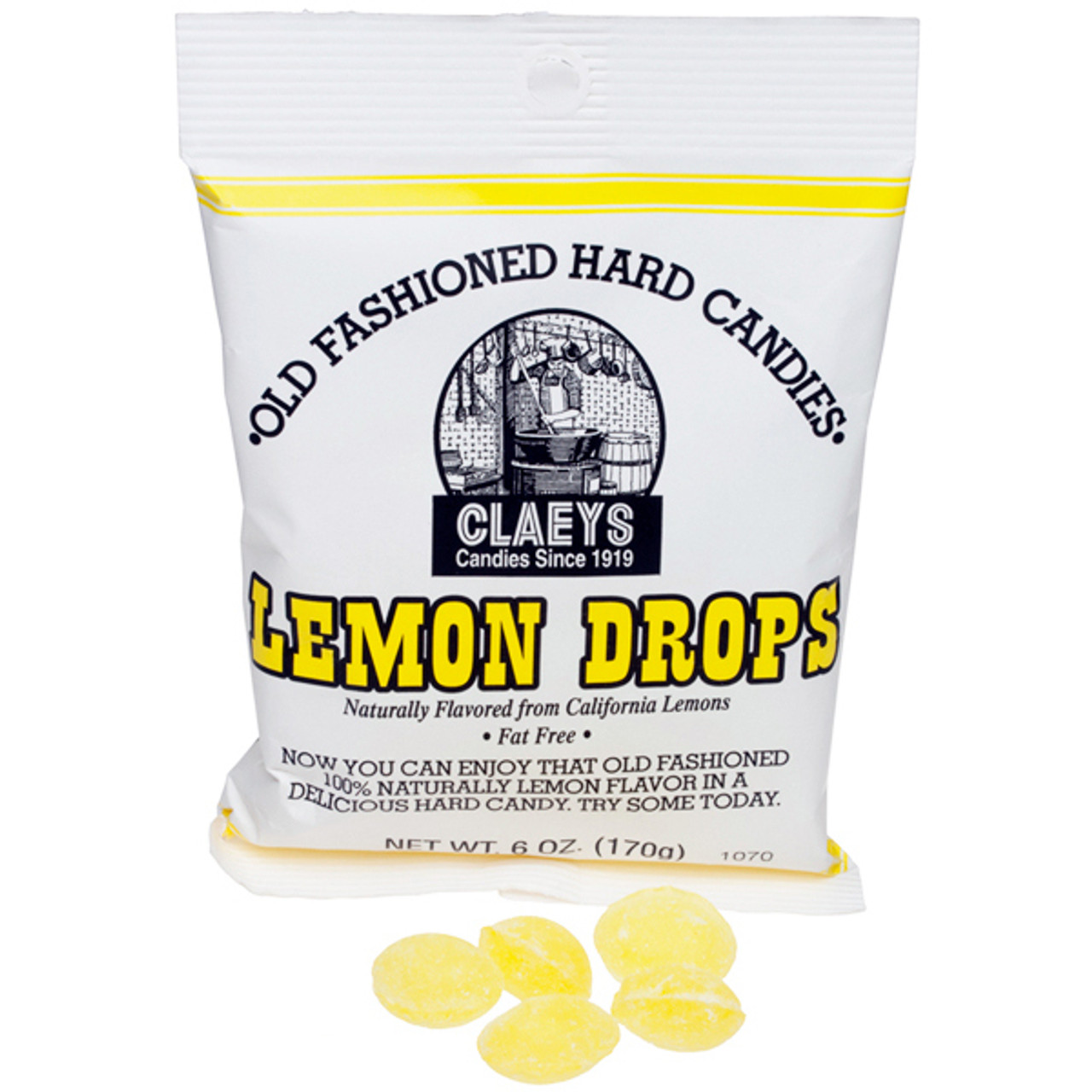 Claeys Old Fashioned Hard Candy, Lemon Drops (6 oz.)