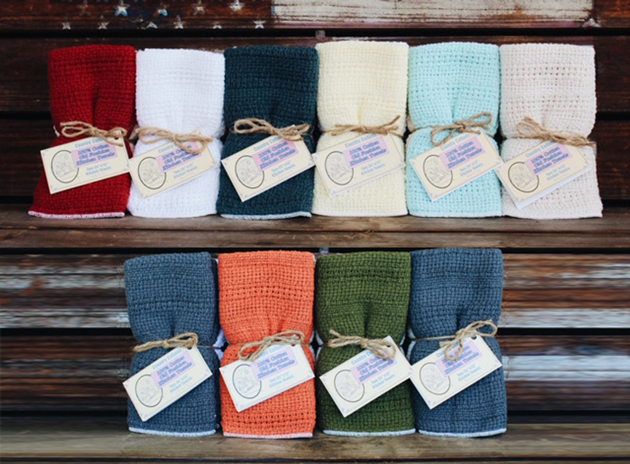 Country Cottons:: made in USA 100% cotton dishcloths and kitchen towels--high  quality