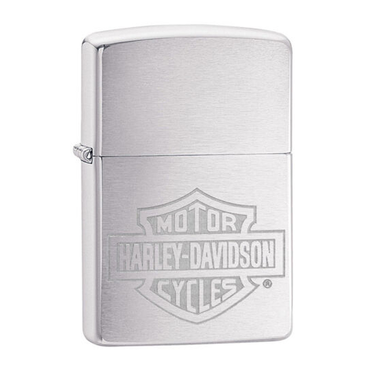 Zippo Harley Davidson Engraved Lighter, Brushed Chrome