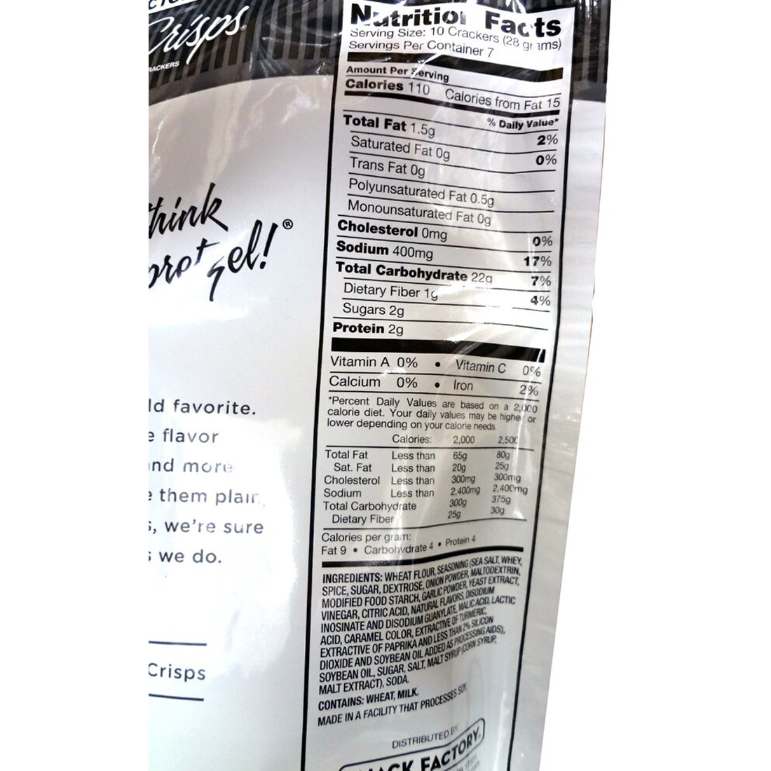 Pretzel Crisps (Salt & Pepper)