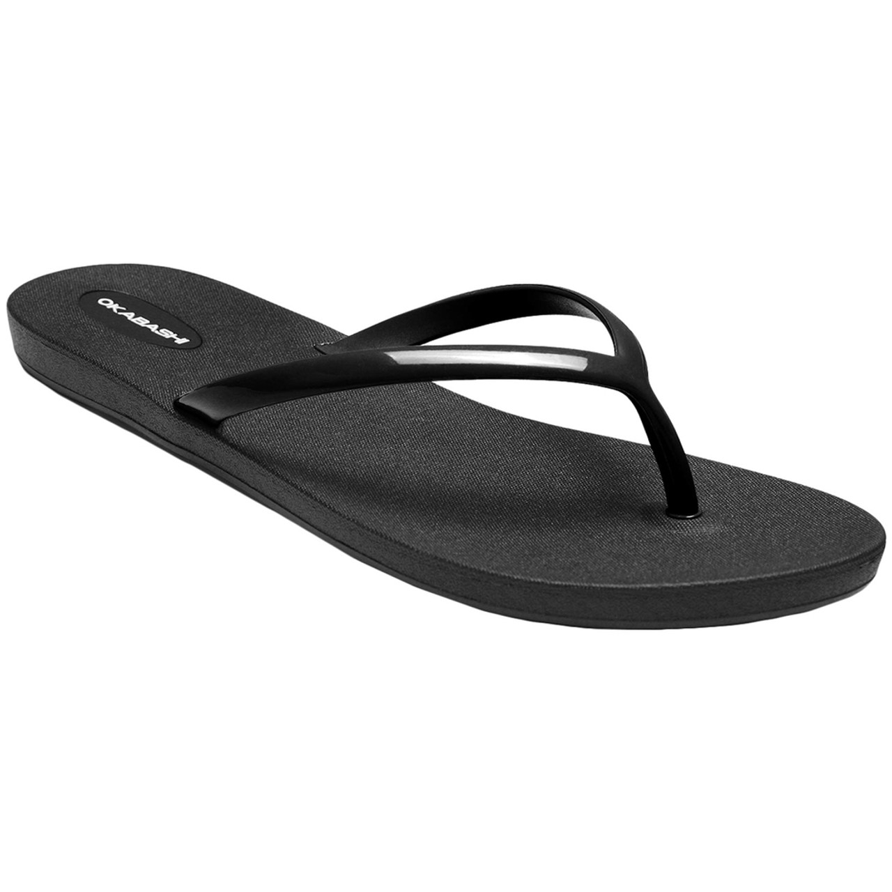 Okabashi Shoreline Black Women's Flip Flops