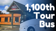 Our 1,100th Tour Bus Arrives! Our 1,100th Tour Bus Arrives!
