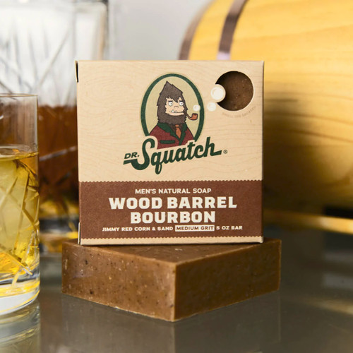 Dr Squatch All Natural Bar Soap for Men, 5 Bar Variety Pack - New Coconut Castaway, Wood Barrel Bourbon, Fresh Falls, Birchwood Breeze, Gold Moss