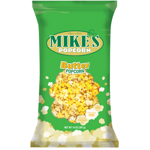 Mike's Popcorn Butter Popcorn, 14 oz.