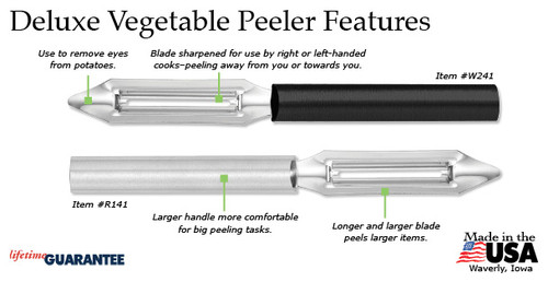 Rada Cutlery Regular Vegetable Peeler with Aluminum Handle 2 Pack