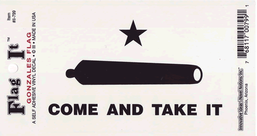 Gonzales Flag Vinyl Decal Sticker Gonzales Flag Vinyl Decal Sticker