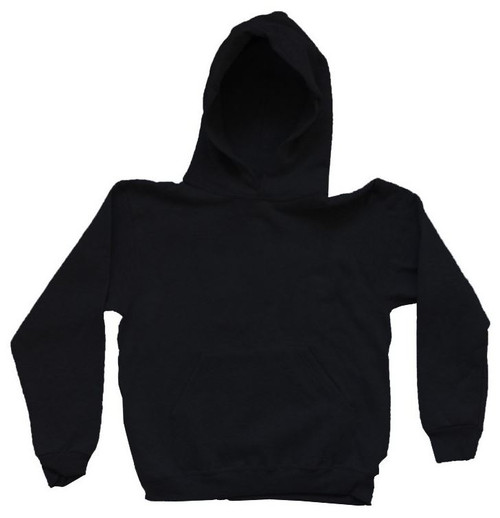 Plain Youth Pullover Hooded Sweatshirt