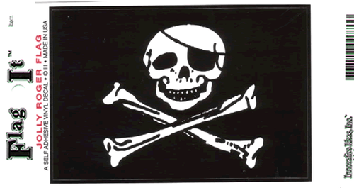 Jolly Roger Pirate Flag Vinyl Decal Sticker Jolly Roger Pirate Flag Vinyl Decal Sticker