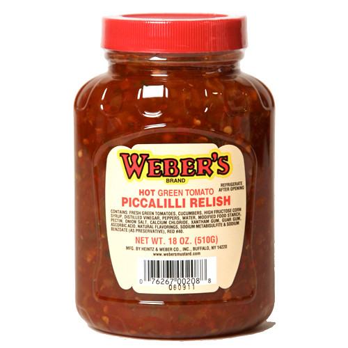 Weber's Hot Piccalilli Relish (18 oz.)