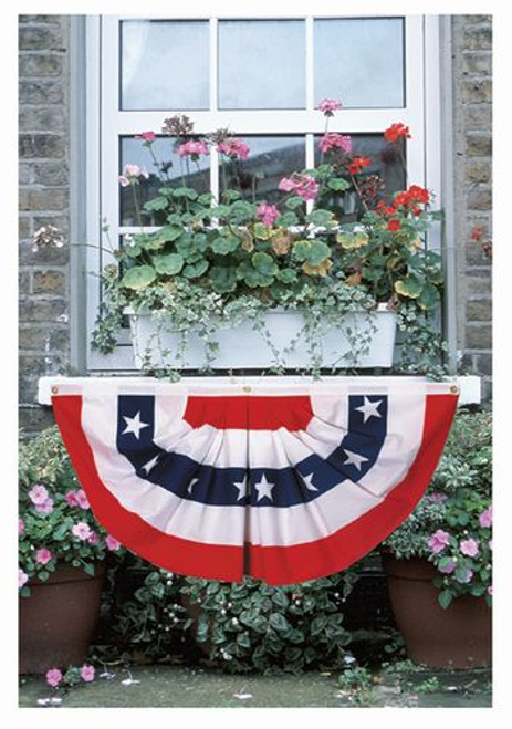 Valley Forge Pleated Mini Fan Flag With Stars Bunting 1.5'x3' Valley Forge Pleated Mini Fan Flag With Stars Bunting 1.5'x3'