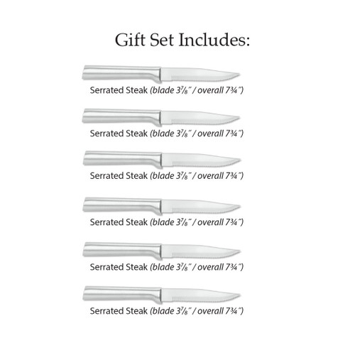 Rada 6-Piece Serrated Steak Knives Gift Set