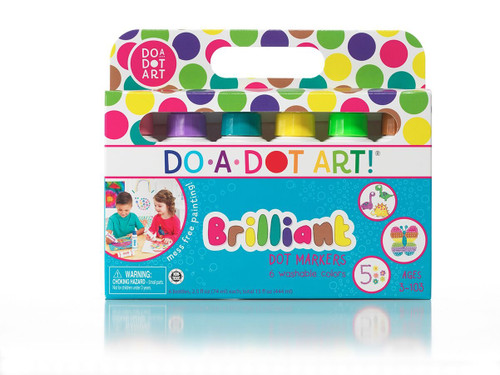 Do-A-Dot Brilliant Colors Dabber Markers (6 Pack)