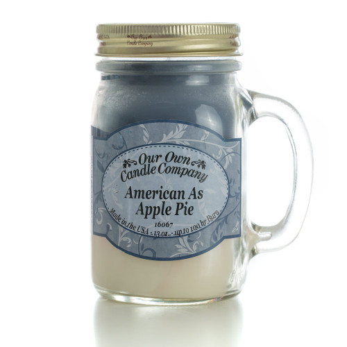 American As Apple Pie Glass Mason Jar Soy Candle (13 oz.)