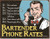 Bartender's Phone Rates Tin Sign (16"x12.5")