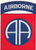 82nd Airborne Military Iron On Patch 82nd Airborne Military Iron On Patch