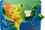 Maple Landmark Lift & Learn U.S.A. Map Puzzle Maple Landmark Lift & Learn U.S.A. Map Puzzle