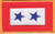 Service 2-Star Banner Military Iron On Patch Service 2-Star Banner Military Iron On Patch