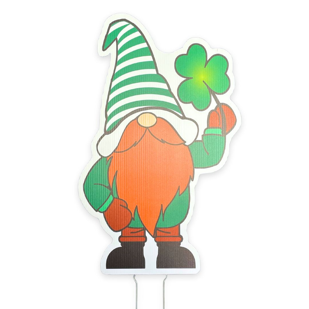 Image of St. Patrick's Day Garden Gnome (23")