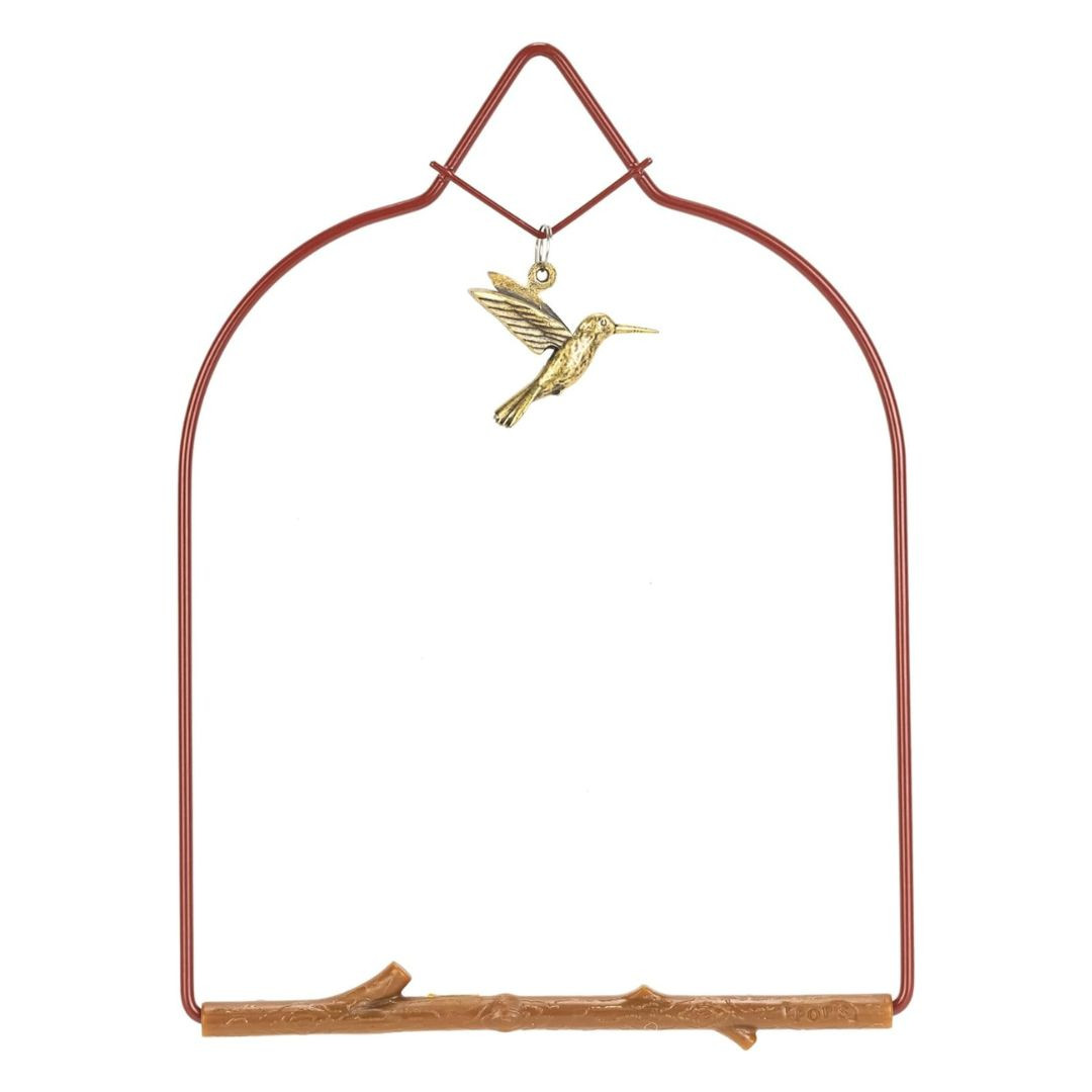 Image of Pop's Birding Charm Hummingbird Swing, Redwood