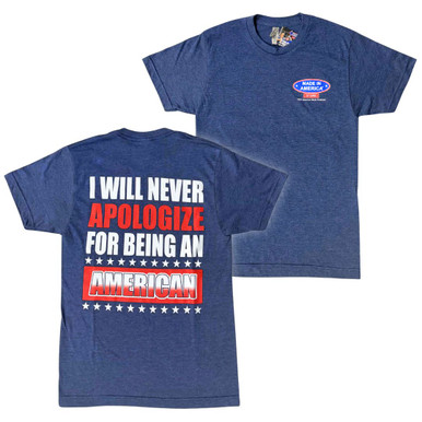 【DEARMINE】Bout America Short Sleeve Tee Made In America Store® I Will Never Apologize For Being