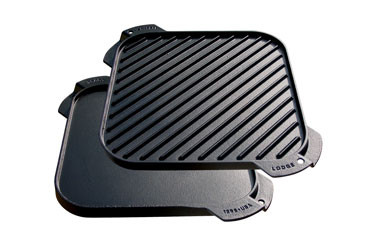 Lodge Square Cast Iron Grill Pan - 10-1/2