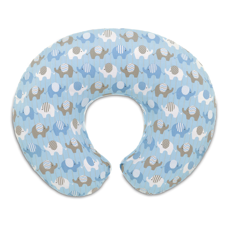 Boppy Slipcover - Blue Elephants