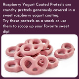 Raspberry Yogurt Pretzels || 3 Lb Case