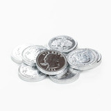 Milk Chocolate Quarters - Silver Coins