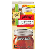 Regular Lids w/ Bands - 12 Count Box