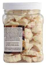 Mini White Chocolate Peppermint Bark Bites - 1.25 Lb