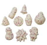 Mini White Chocolate Peppermint Bark Bites - 1.25 Lb