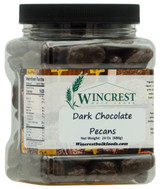 [Tub] Dark Chocolate Pecans - 1.5 Lb