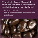 [Tub] Dark Chocolate Pecans - 1.5 Lb