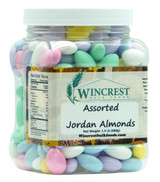Assorted Pastel Jordan Almonds || 1.5 Lb Tub