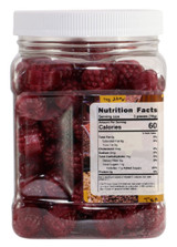 Filled Red Raspberries - 1.5 Lb Tub