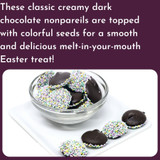 [Tub] Dark Chocolate Pastel Nonpareils - 1.25 Lb Tub