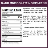 [Tub] Dark Chocolate Pastel Nonpareils - 1.25 Lb Tub