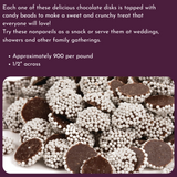 [Tub] Mini Dark Chocolate Nonpareils - 1.25 Lb Tub
