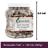 [Tub] Mini Dark Chocolate Nonpareils - 1.25 Lb Tub