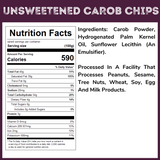 Unsweetened Carob Chips - 1.5 Lb Tub