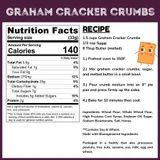 Graham Cracker Crumbs - 2 Lb Tub