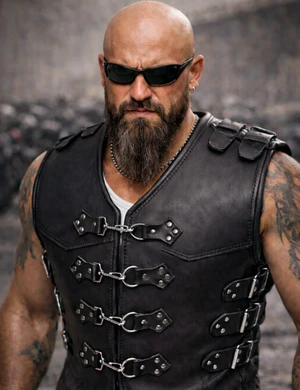 SVAROG Heavy Duty 4-7 MM Thick Buffalo Leather Club Vest “INVADER”