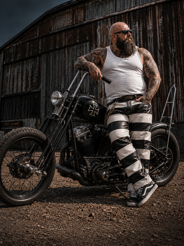 Svarog England Leather Prison Pants Japan Style