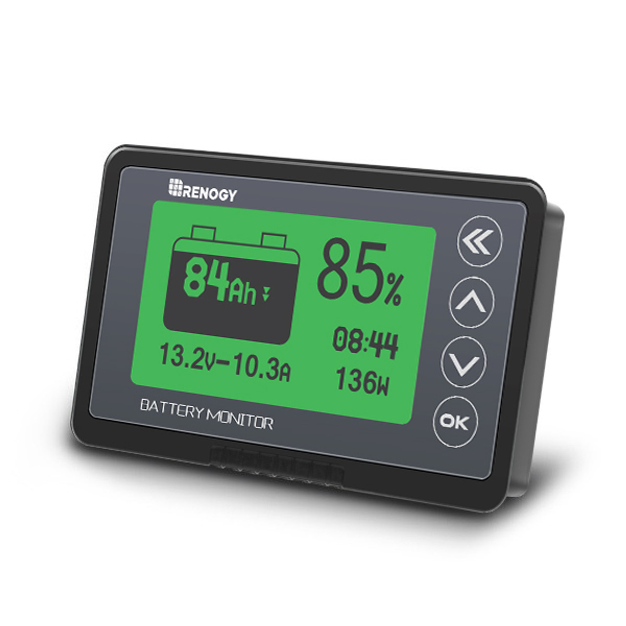 Renogy - 500A Battery Monitor High And Low Voltage Programmable Alarm For Lithium
