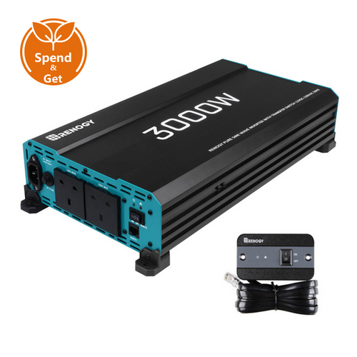 3000W 12V to 230V/240V Pure Sine Wave Inverter With English Standard Socket (with UPS Function)