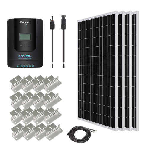 Renogy 400 Watt 12 Volt Solar Starter Kit w/ MPPT Charge Controller